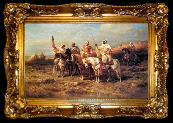 framed  unknow artist Arab or Arabic people and life. Orientalism oil paintings  355, ta009-2